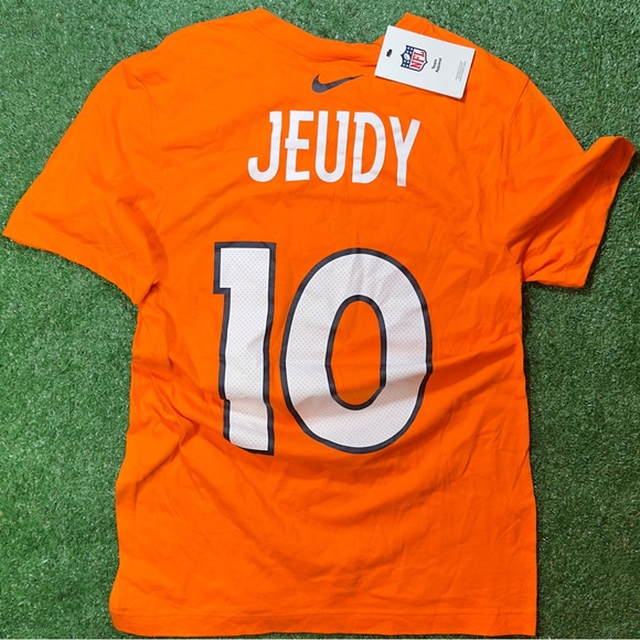 Nike Jerry Jeudy # Number 10 NFL T-Shirt Denver Broncos - Picture 1 of 6